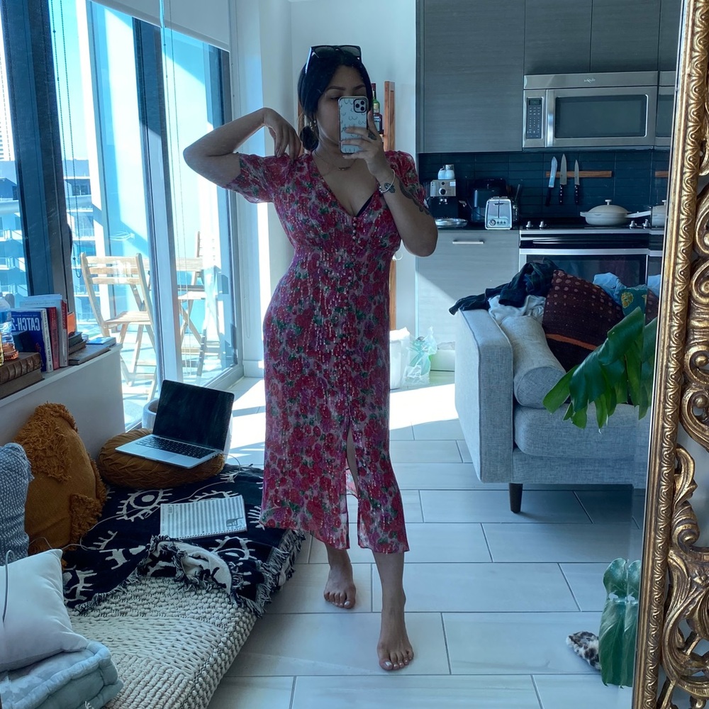 The Kooples GORGEOUS Floral Midi Dress